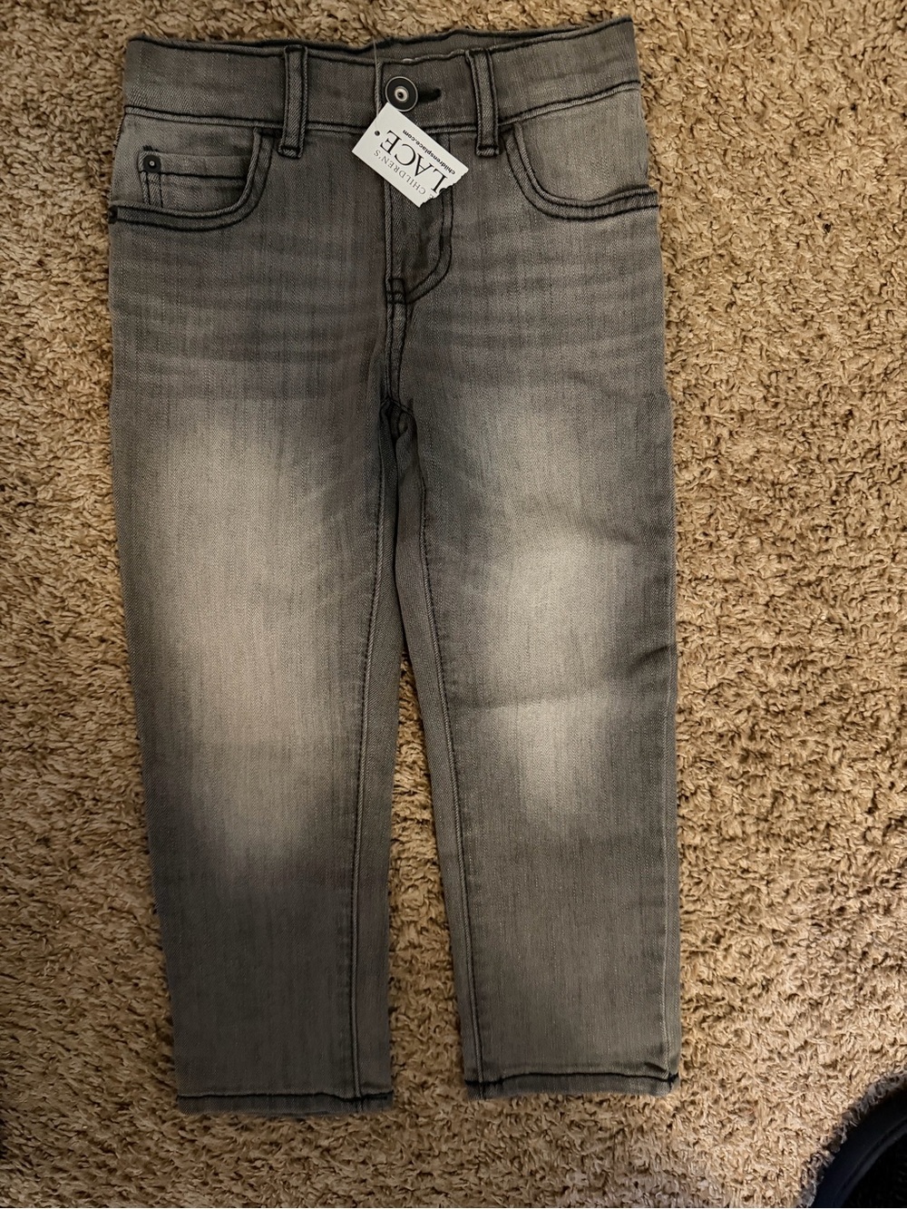 The Children's Place Black/Grey Wash straight Jeans